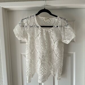 White lace top